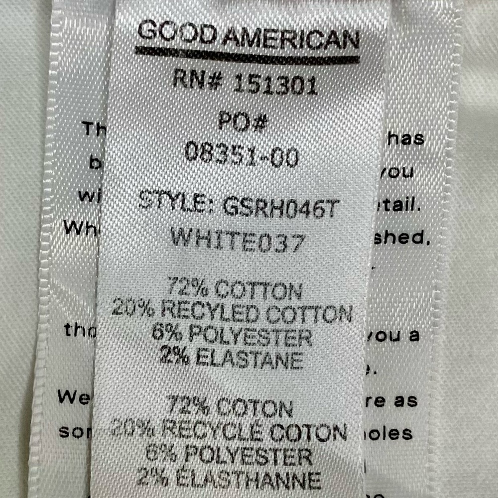 GOOD AMERICAN Women's Good Straight Raw Hem Jeans Size 12 (31) - Picture 8 of 10